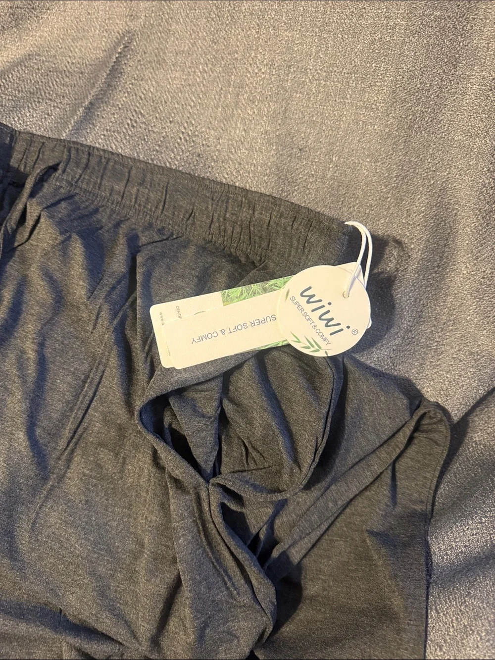 wiwi Charcoal Heather Men’s Super Soft & Comfy Undershirt